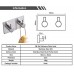 Hpbge Bathroom Hooks  Adhesive Towel Hook Holder Bathroom Kitchen Accessories  Stainless Steel Wall Hook Ideal for Towel  Bathrobe and Clothes - B076Z84GH9